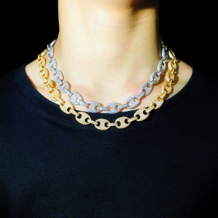 Diamanten schakelketting