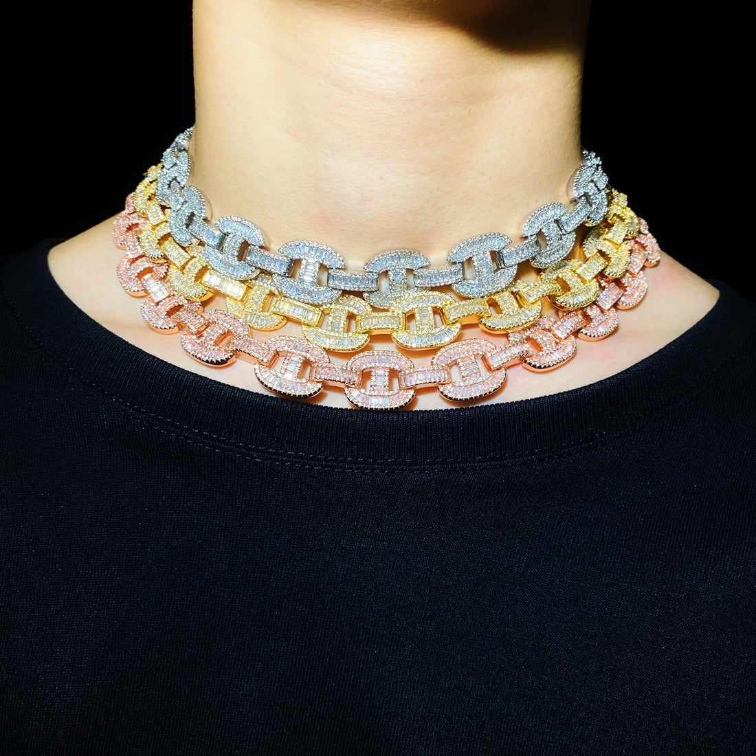 15 mm Baguette Mariner-ketting