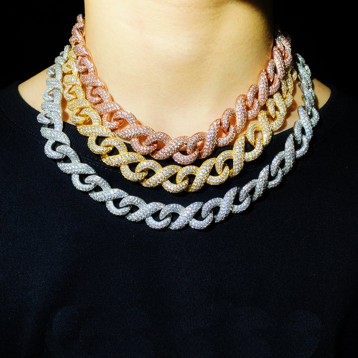 15 mm Infinity diamanten ketting