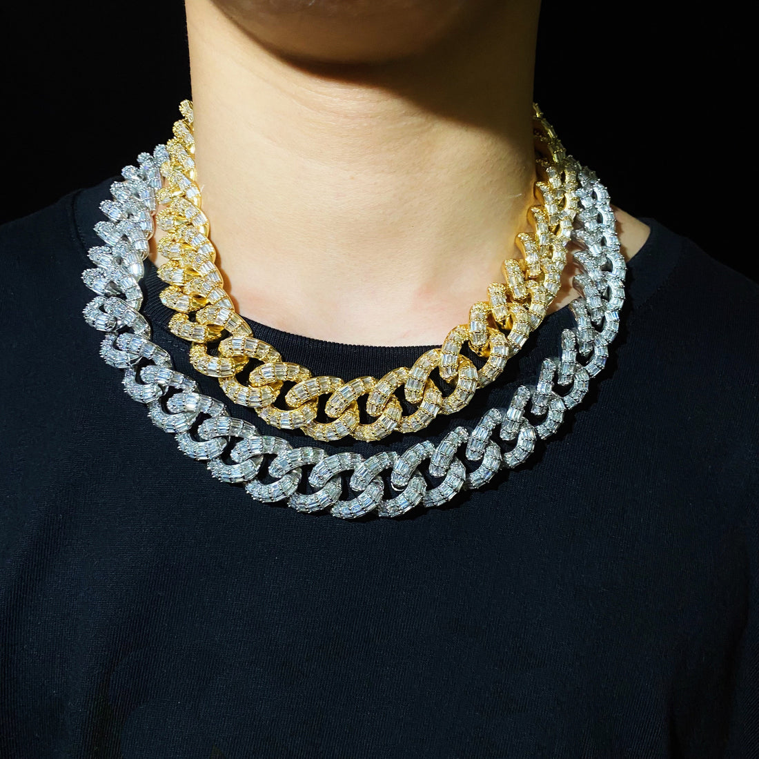 19 mm Baguette Cubaanse ketting