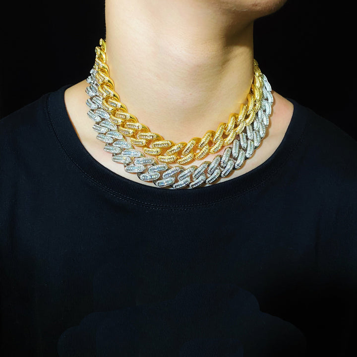 19 mm Baguette Cubaanse ketting