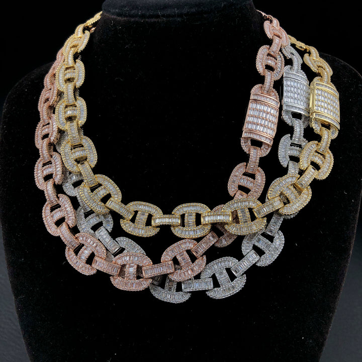 15 mm Baguette Mariner-ketting