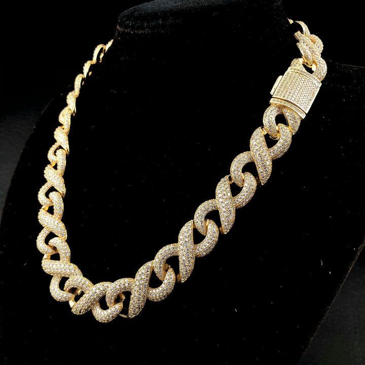 15 mm Infinity diamanten ketting