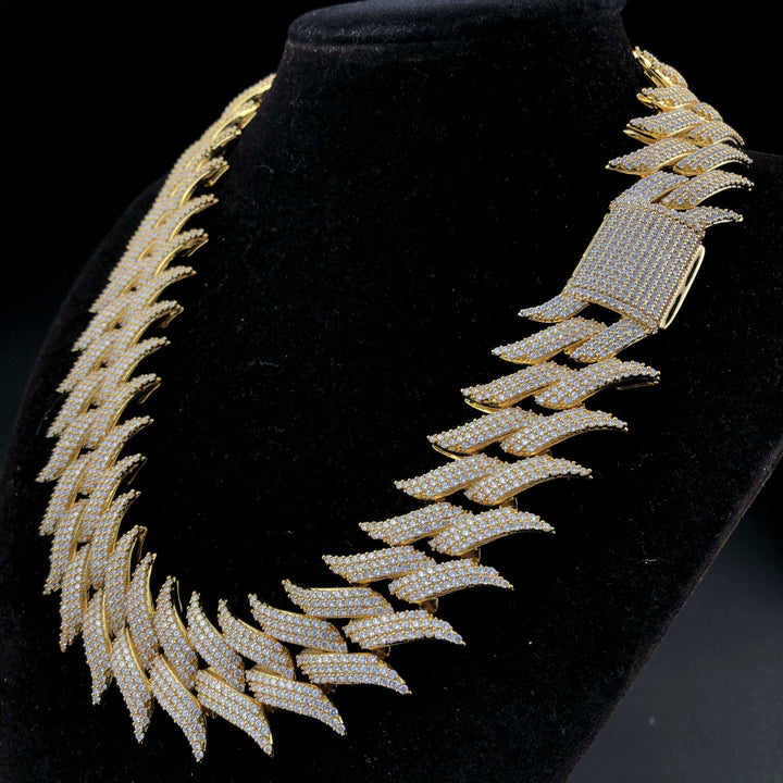 30 mm Cubaanse ketting met spikes