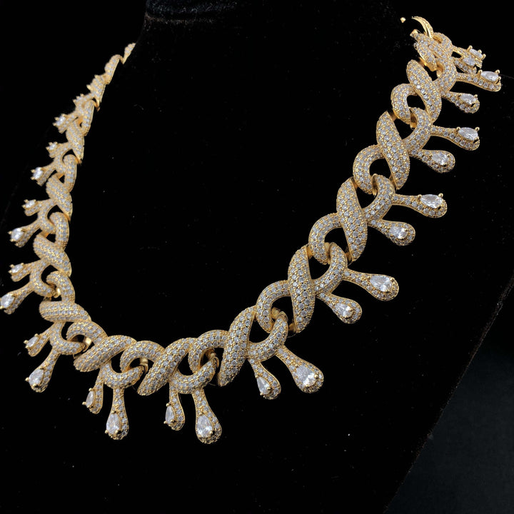 15 mm druppelvormige Infinity Diamond Chain