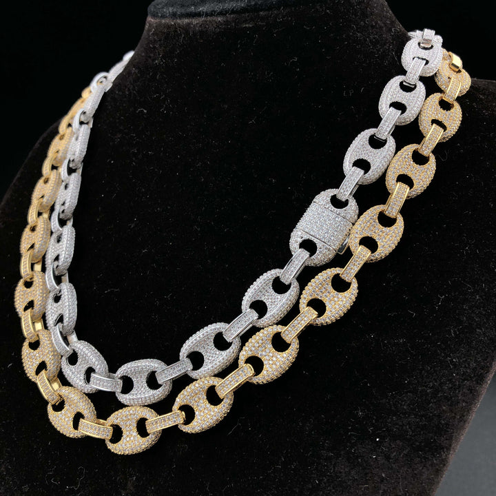Diamanten schakelketting