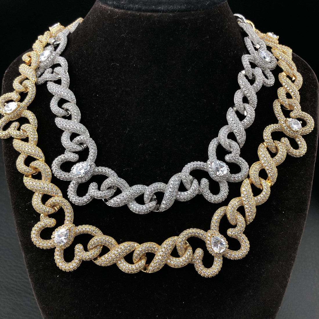15 mm Infinity vlinderdiamantenketting
