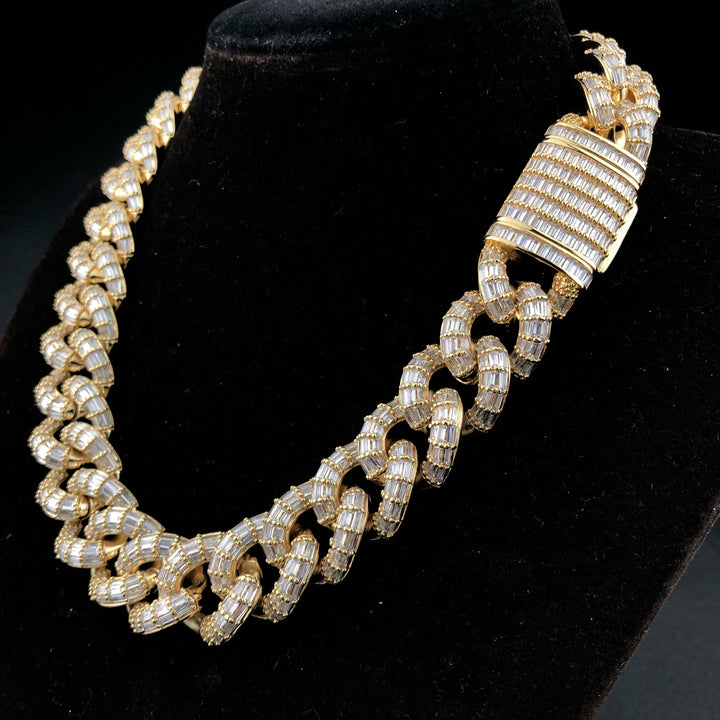 19 mm Baguette Cubaanse ketting