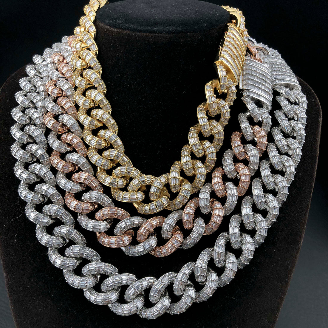 19 mm Baguette Cubaanse ketting