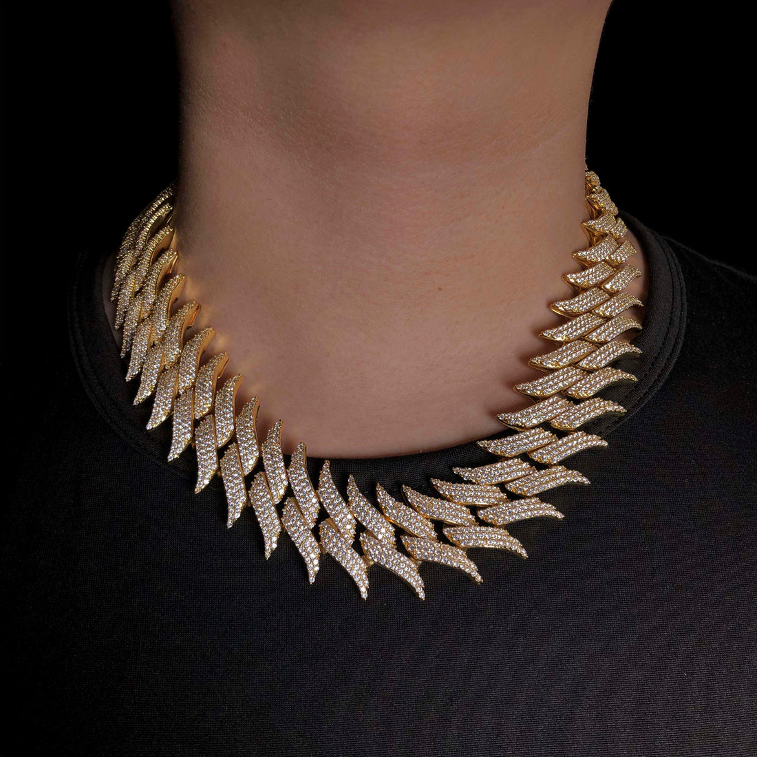 30 mm Cubaanse ketting met spikes