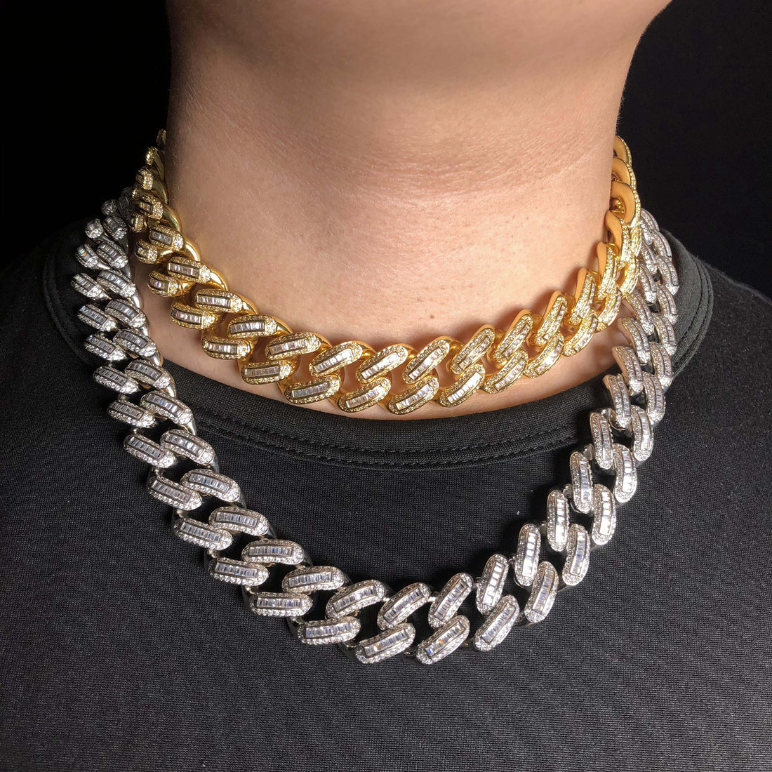 19 mm Baguette Cubaanse ketting