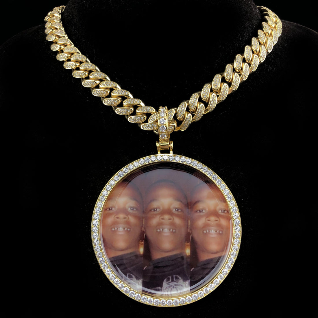 Grote cirkelvormige hanger met foto op maat