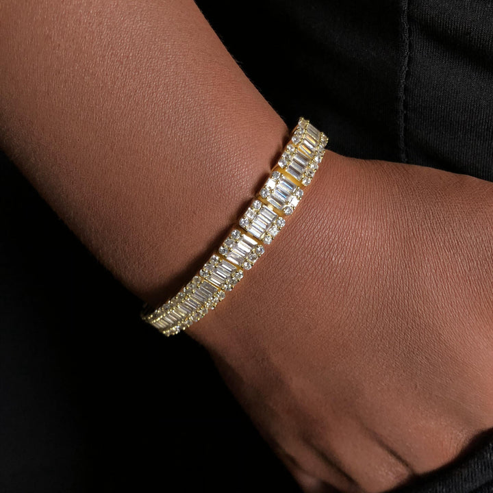 Vierkante Baguette Tennisarmband