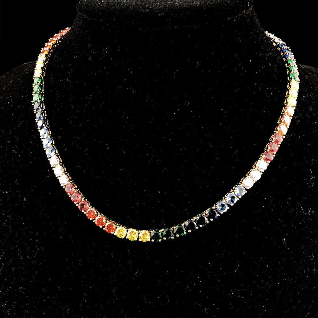 5 mm ronde geslepen diamanten tennisketting