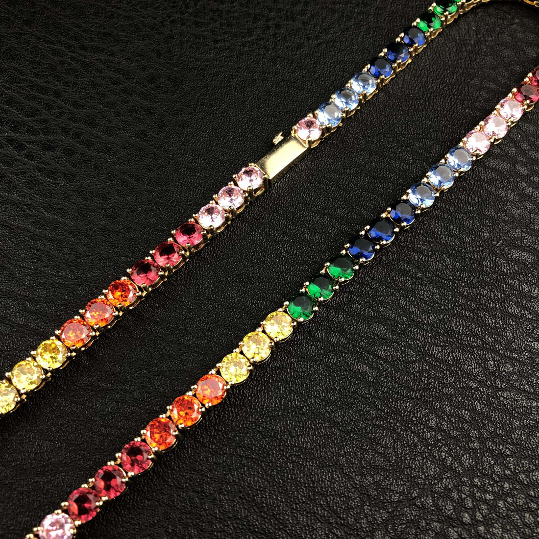 5 mm ronde geslepen diamanten tennisketting