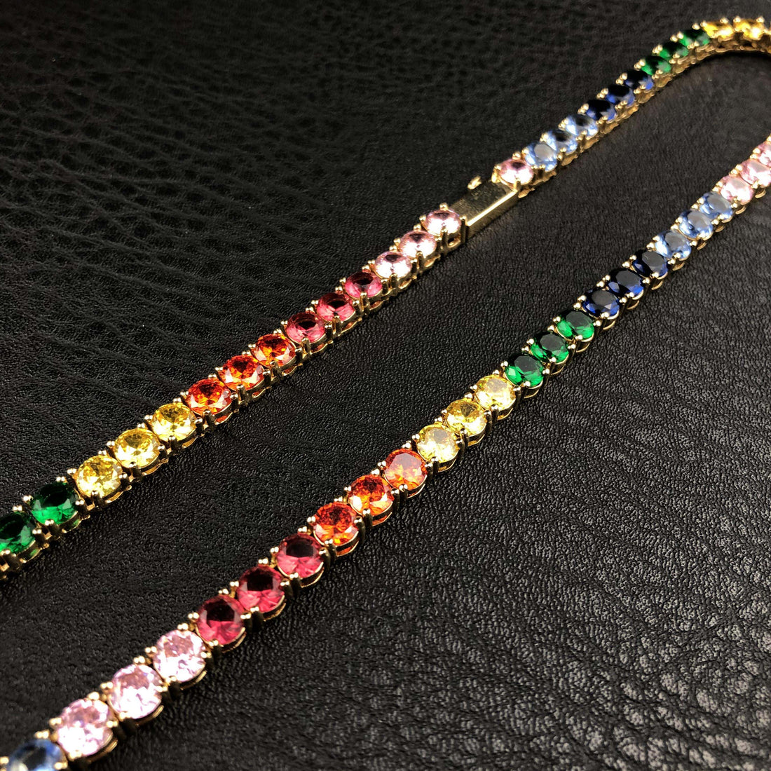 5 mm ronde geslepen diamanten tennisketting