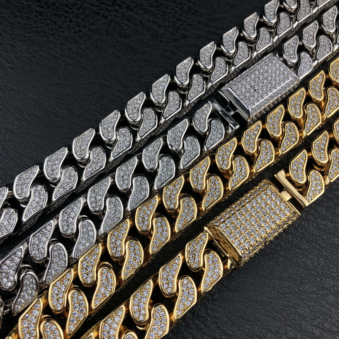 19 mm diamanten Cubaanse ketting