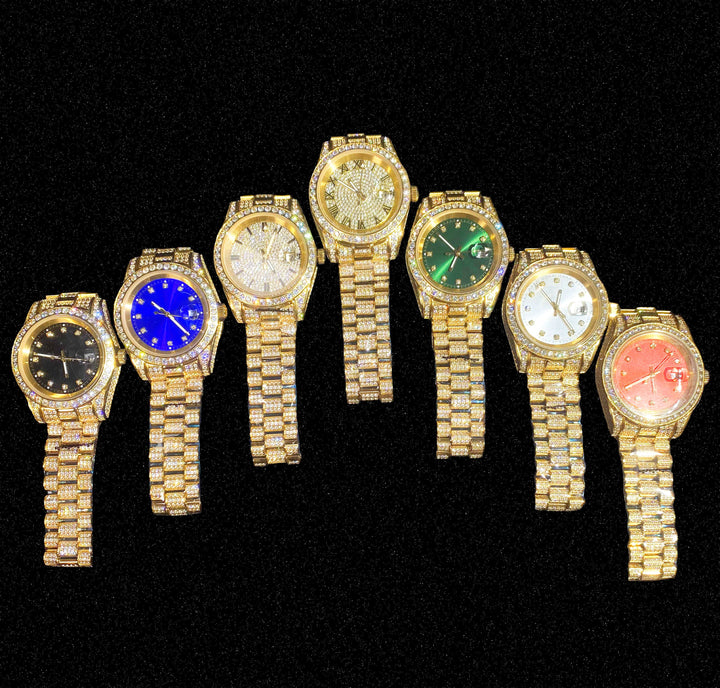 hiphop moissanite horloge
