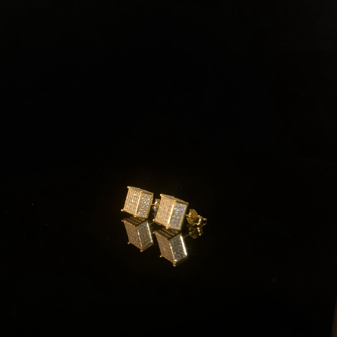 925 zilveren zirkonia sieraden vierkante oorbellen