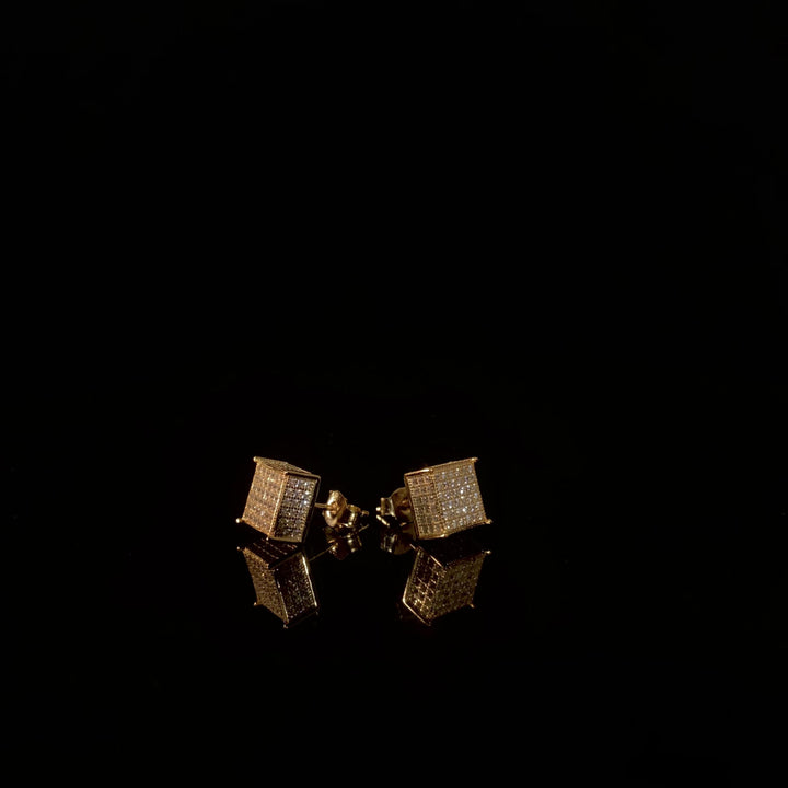 925 zilveren zirkonia sieraden vierkante oorbellen