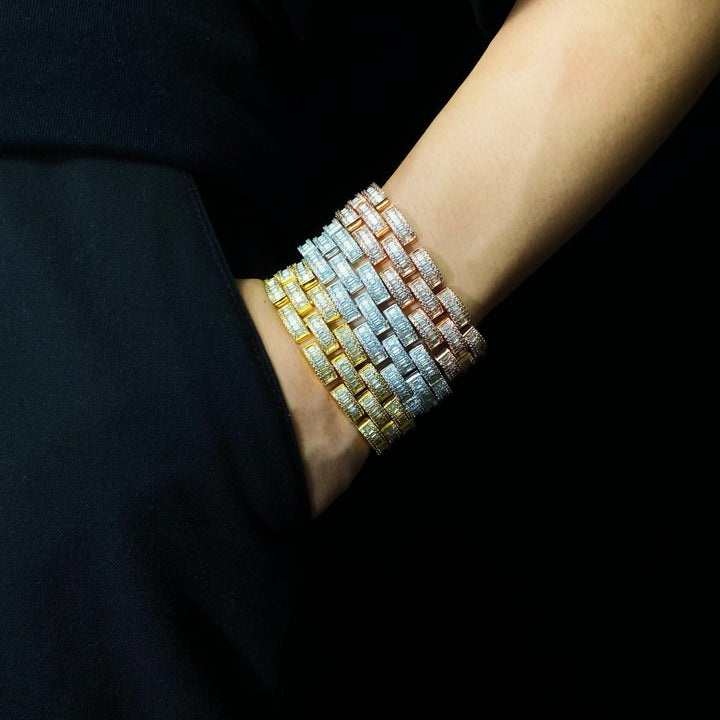 Baguette Razor Link Armband
