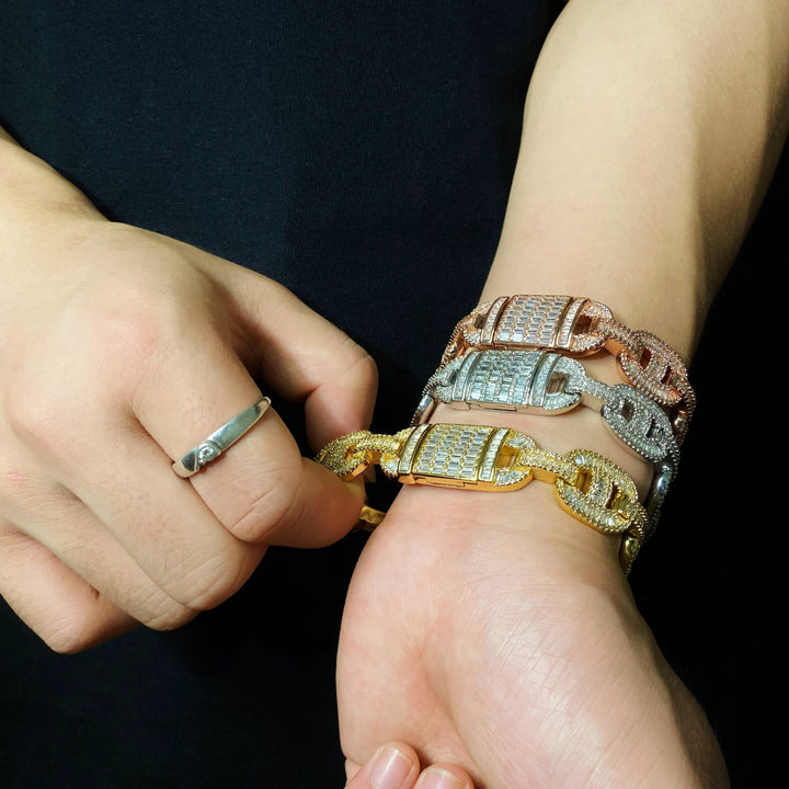 15 mm Baguette Mariner-armband
