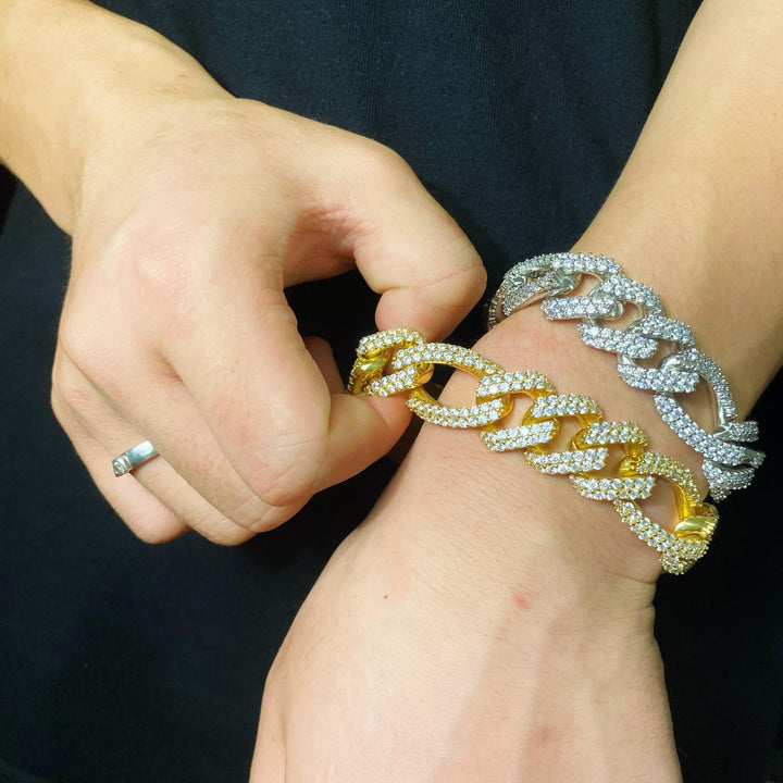 19 mm diamanten Figaro-armband