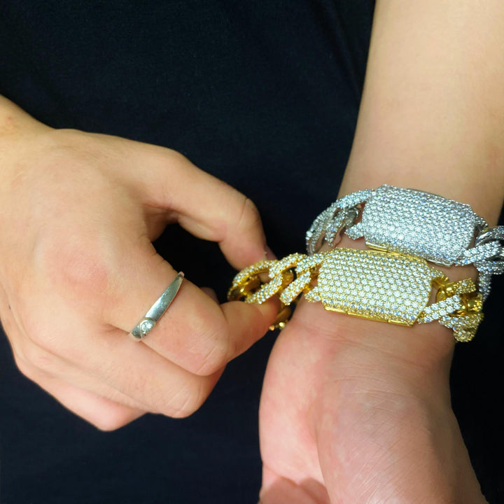 19 mm diamanten Figaro-armband