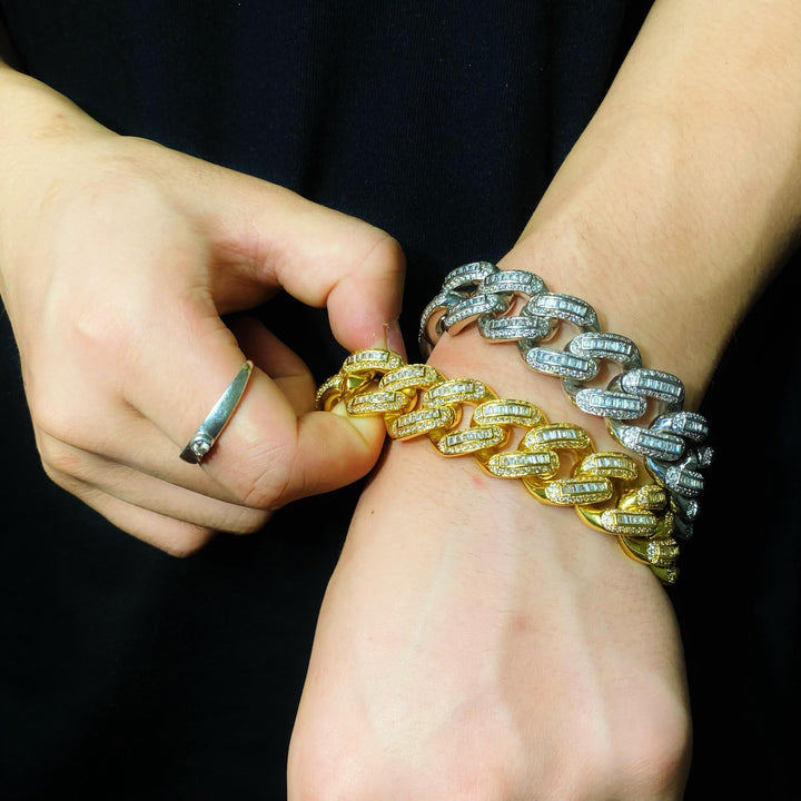 19 mm Baguette Cubaanse armbandketting