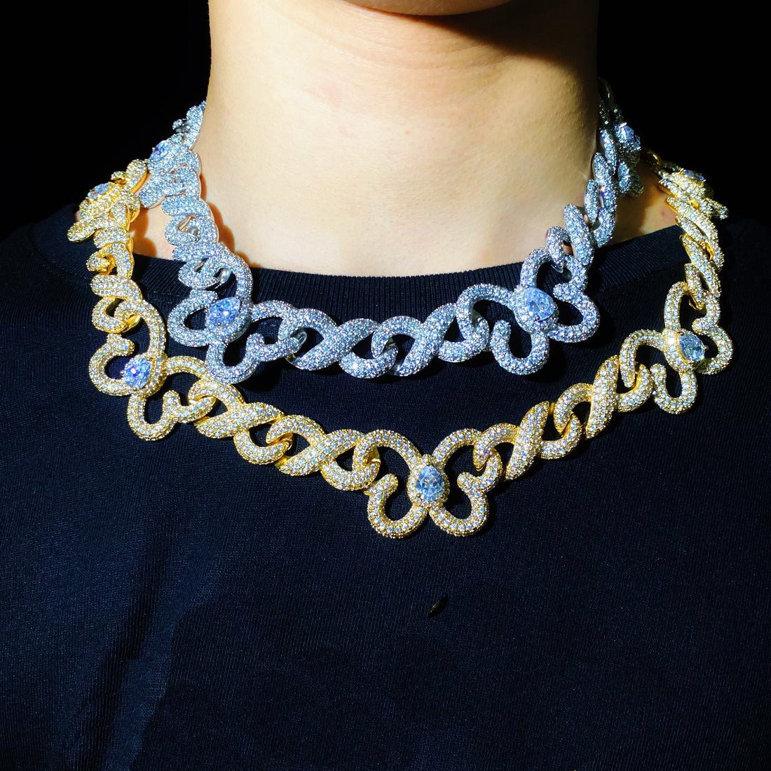 15 mm Infinity vlinderdiamantenketting