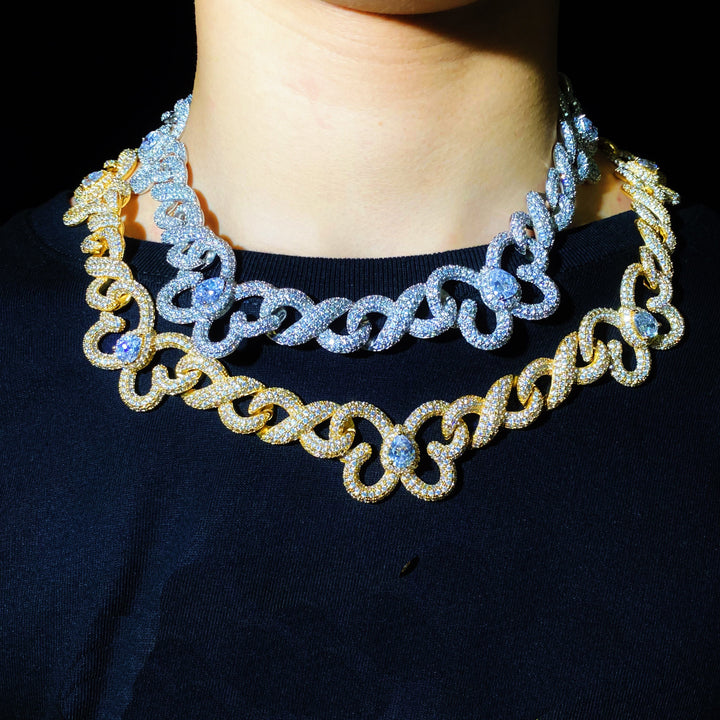 15 mm Infinity vlinderdiamantenketting