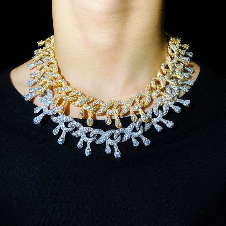 15 mm druppelvormige Infinity Diamond Chain