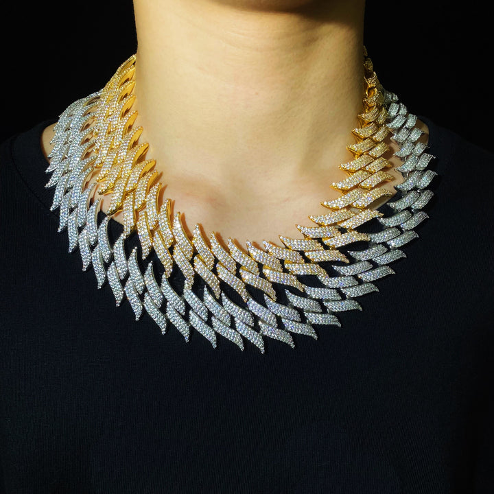 30 mm Cubaanse ketting met spikes