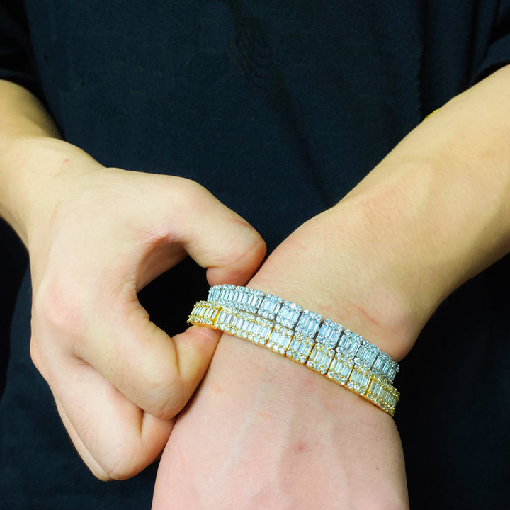 Vierkante Baguette Tennisarmband