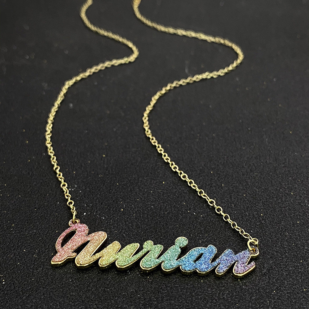 Aangepaste letters hanger voor dames 