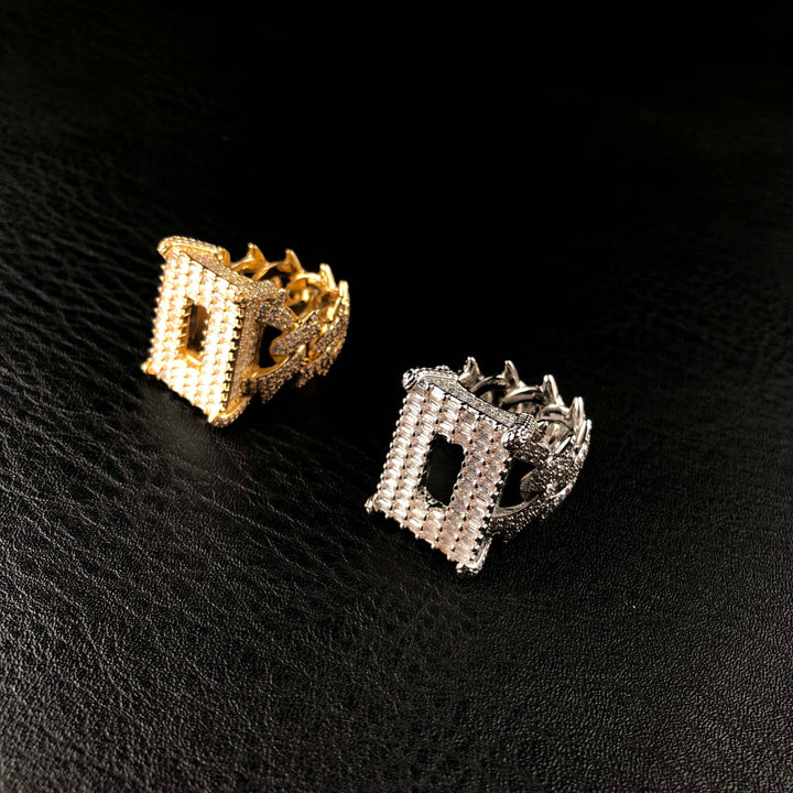 Baguette diamanten geclusterde ring O