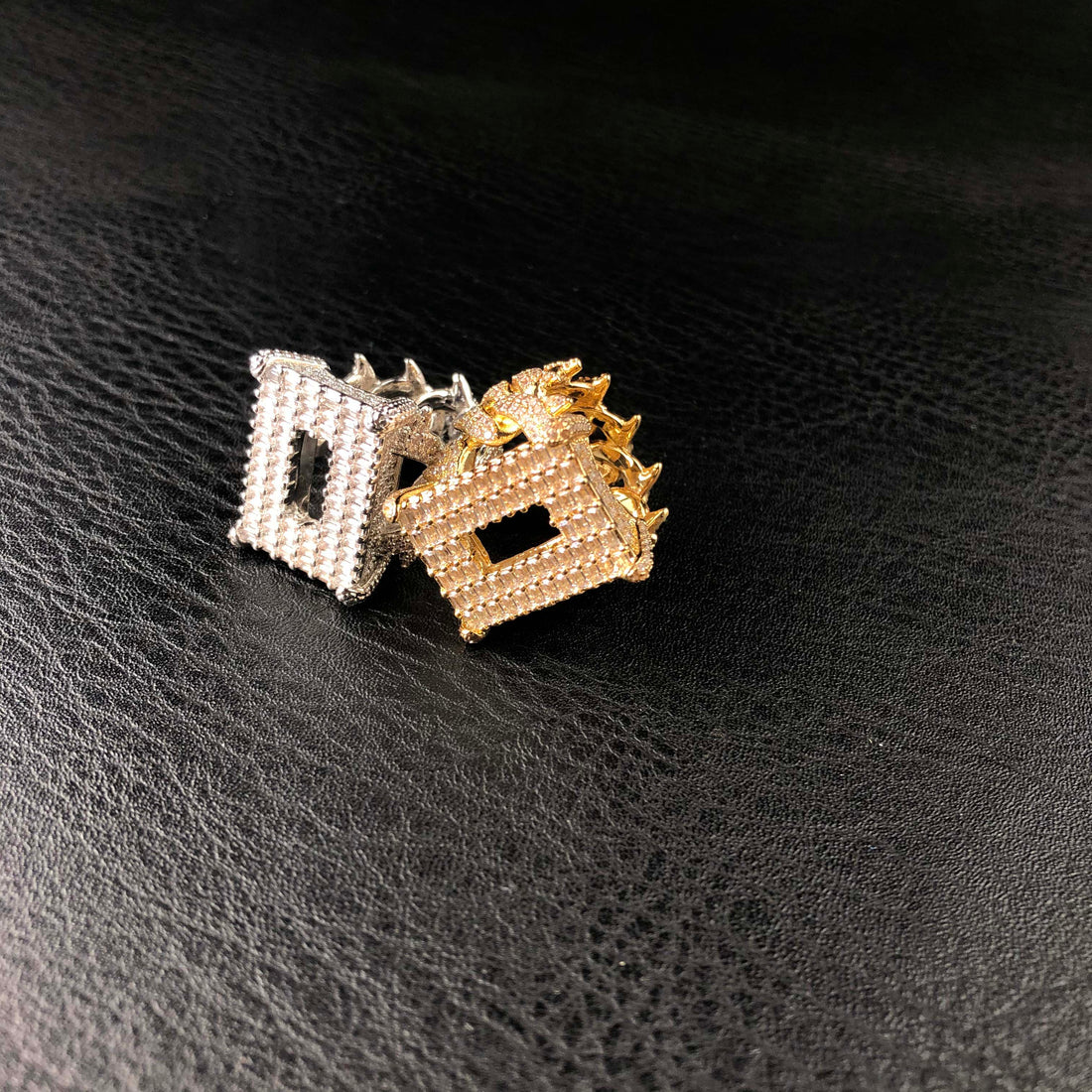 Baguette diamanten geclusterde ring O