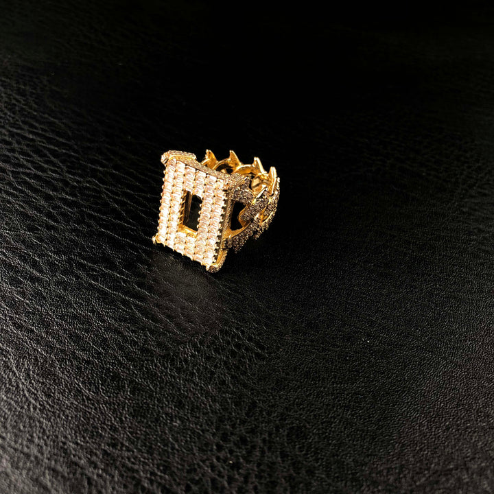 Baguette diamanten geclusterde ring O