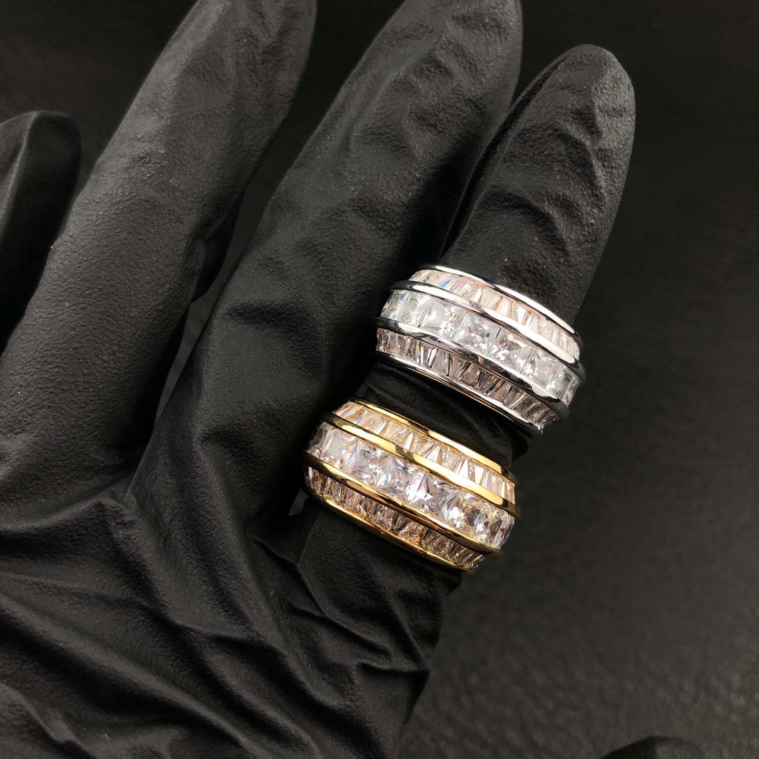 Baguette gelaagde ring